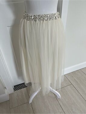 Off-White Tulle Skirt Like New
